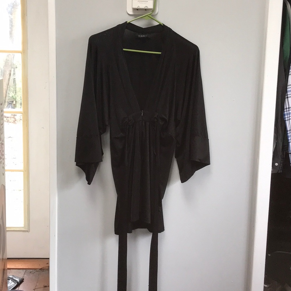 Asian inspired bat wing shirt